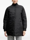 Armani Exchange Zip-fastening Patterned Jacket In Black