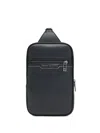 Armani Exchange Zip-fastening Shoulder Bag In Black