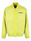 Armani Exchange Zip-front Bomber Jacket In Yellow
