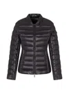 Armani Exchange Packable Quilted Down Jacket In Black
