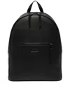 Armani Exchange Zip-pocket Backpack In Black