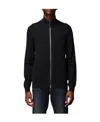 Armani Exchange Zip-up Bomber Jacket In Black
