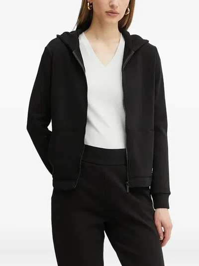 Armani Exchange Zip-up Hoodie In Black