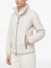 Armani Exchange Zip-up Puffer Jacket In Neutral