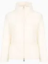 Armani Exchange Zip-up Puffer Jacket In White