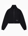 Armani Exchange Zip-up Sweatshirts In Black