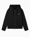 Armani Exchange Zip-up Sweatshirts In Black