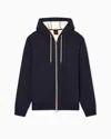 Armani Exchange Zip-up Sweatshirts In Blue
