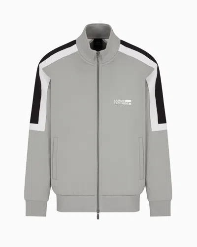 Armani Exchange Zip-up Sweatshirts In Grey