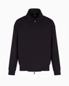 Armani Exchange Zip-up Sweatshirts In Navy Blue