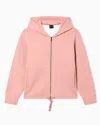 Armani Exchange Zip-up Sweatshirts In Pink