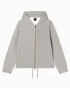 Armani Exchange Zip-up Sweatshirts In Gray