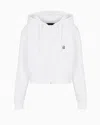 Armani Exchange Zip-up Sweatshirts In White