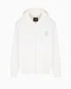 Armani Exchange Zip-up Sweatshirts In White