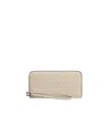 Armani Exchange Logo-motif Zip-around Wallet In Valley