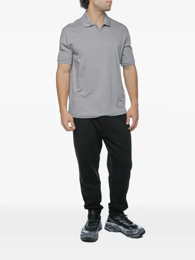 Armani Exchange Zip-fastening Polo Shirt In Animal Print