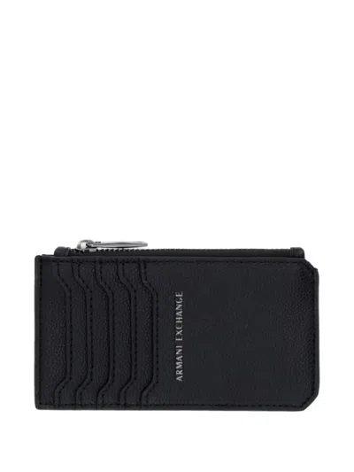 Armani Exchange Zip-fastening Wallet In Black