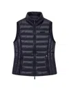 Armani Exchange Packable Sleeveless Down Jacket In Blue