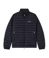 Armani Exchange Zipper Down Jacket In Blue