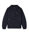 Armani Exchange Zipper Down Jacket In Blue