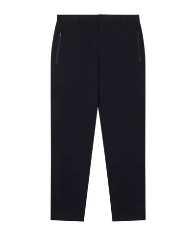 Armani Exchange Zipper Pocket Slacks In Blue