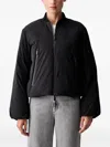 Armani Exchange Zip-up Bomber Jacket In Black