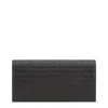 Armani Jeans Black Leather Wallet In Black