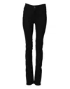Armani Jeans Black Mid Waist Cotton Stretch Skinny Denim Jeans In Black