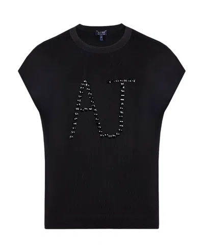 Armani Jeans Black Short-sleeved T-shirt
