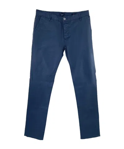 Armani Jeans Casual Pants With Waist And Loop Straps In Blue