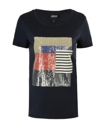 Armani Jeans Casual T-shirt In Black
