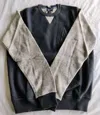 Armani Jeans Color Matching Sweater In Gray