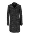 Armani Jeans Dark Gray Long-sleeved Coat In Black