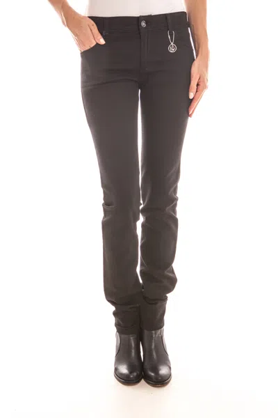 Armani Jeans Denim Trousers With Belt Loops In Brown