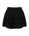 Armani Jeans Emblem Skirt In Black
