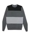 Armani Jeans Embossed Logo Sweater In Black