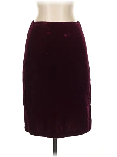 Pre-owned Armani Jeans Formal Skirt In Burgundy