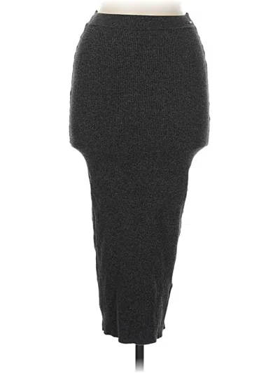 Pre-owned Armani Jeans Formal Skirt In Gray
