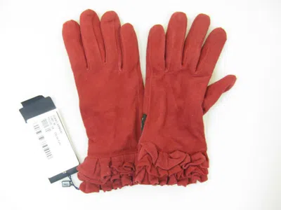 Armani Jeans Gloves In Red