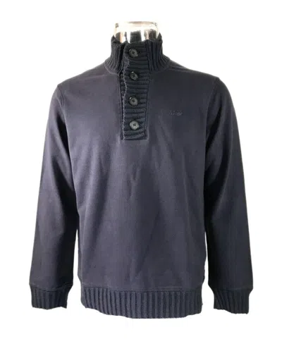 Armani Jeans High-necked Long-sleeved Sweater In Black