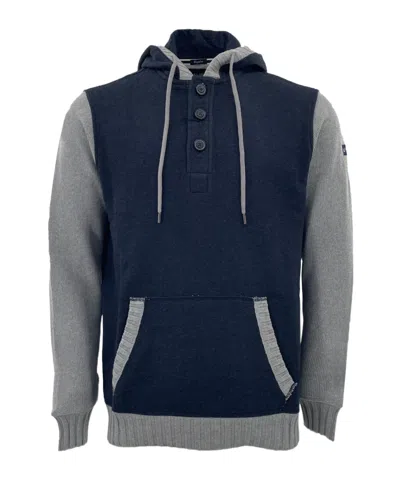 Armani Jeans Hooded Long-sleeved Sweater In Black