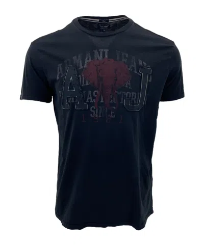 Armani Jeans Item O-neck Short-sleeved T-shirt In Black