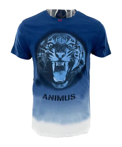 Armani Jeans Item O-neck Short-sleeved T-shirt In Blue