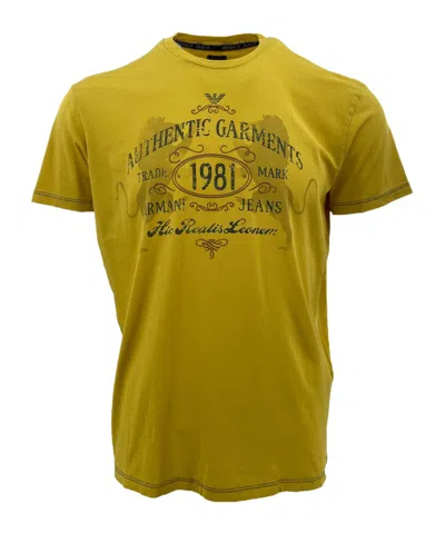 Armani Jeans Item O-neck Short-sleeved T-shirt In Brown