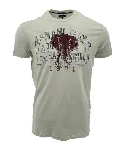 Armani Jeans Item O-neck Short-sleeved T-shirt In Gray