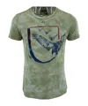 Armani Jeans Item O-neck Short-sleeved T-shirt In Green
