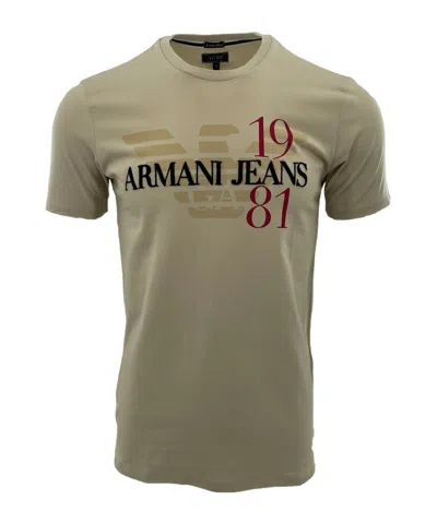 Armani Jeans Item O-neck Short-sleeved T-shirt In Green