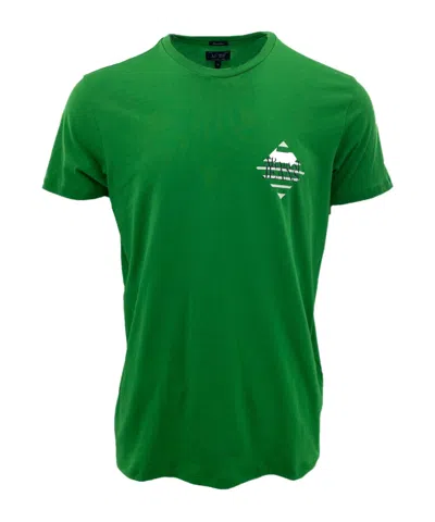 Armani Jeans Item O-neck Short-sleeved T-shirt In Green