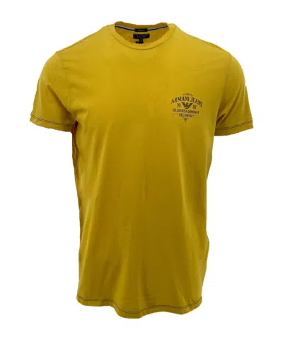 Armani Jeans Item O-neck Short-sleeved T-shirt In Green