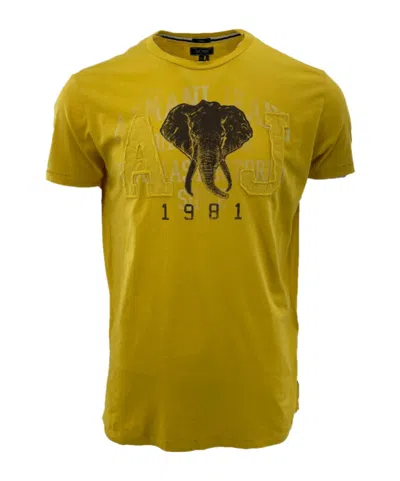 Armani Jeans Item O-neck Short-sleeved T-shirt In Green